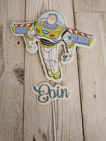 Personalised Flying Buzz Toy Story Cake Topper