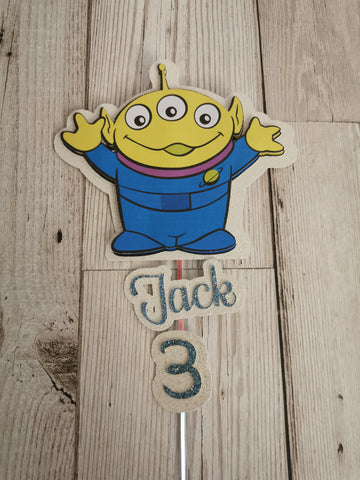 Personalised Alien Toy Story Cake Topper