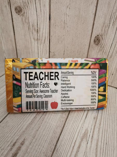 'Thank You Teacher' Galaxy Chocolate Bar