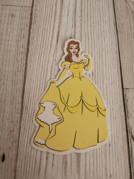 Personalised 4 Disney Princess Style Cake Topper Set