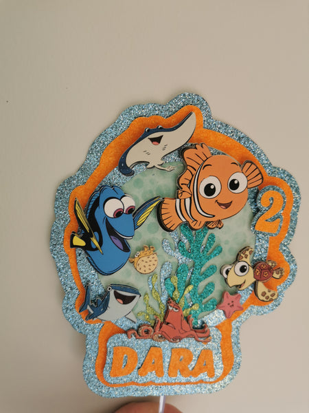 Personalised Nemo & Friends Style Cake Topper
