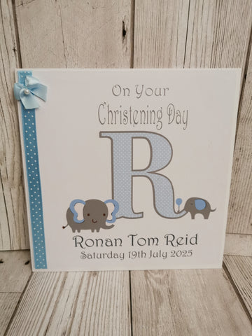 Personalised On Your Christening Day Baby Card