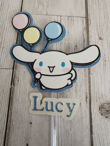 Personalised Hello Kitty Cinnamoroll Style Cake Topper