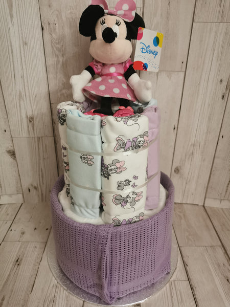 Minnie Style Nappy Cake Baby Gift