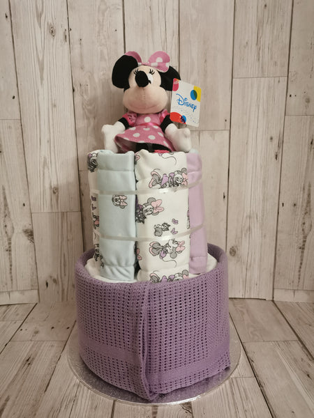 Minnie Style Nappy Cake Baby Gift