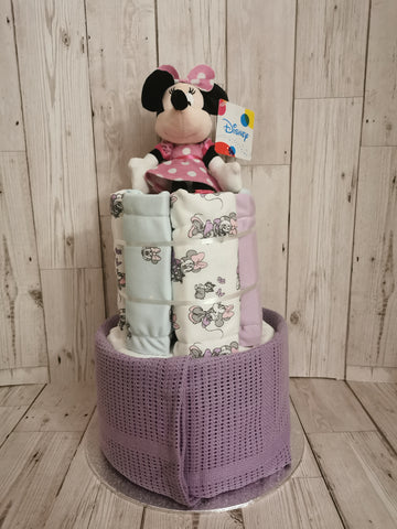 Minnie Style Nappy Cake Baby Gift