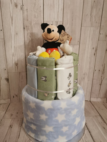 Mickey Style Nappy Cake Baby Gift