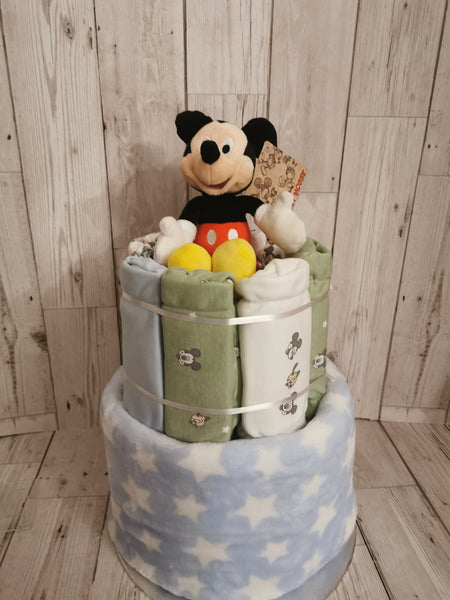 Mickey Style Nappy Cake Baby Gift