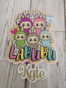 Personalised Labubu Daisy Style Cake Topper