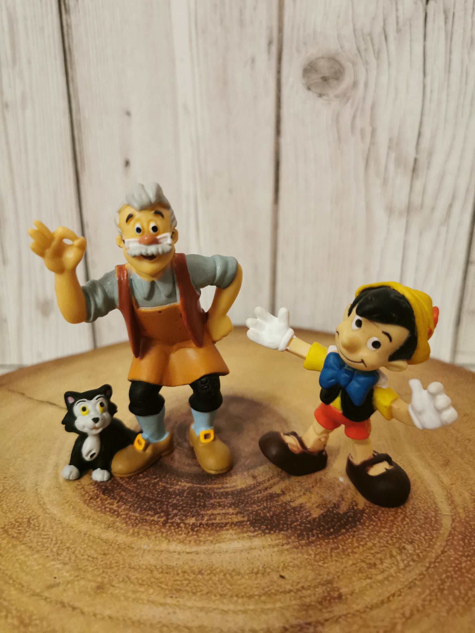 Pinocchio & Gepetto Bullyland Figurines Plastic Cake Topper
