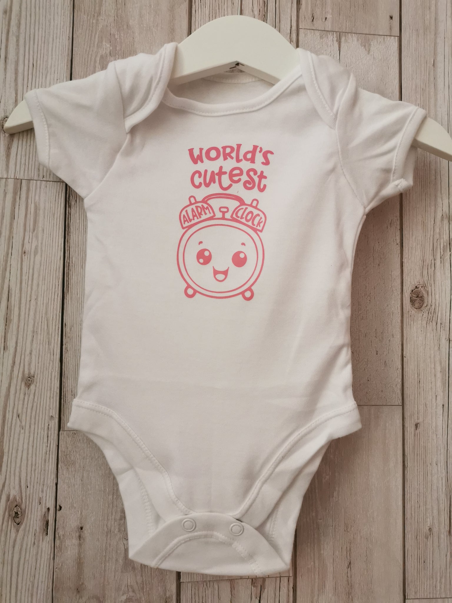 World's Cutest Alarm Clock Baby Onesie