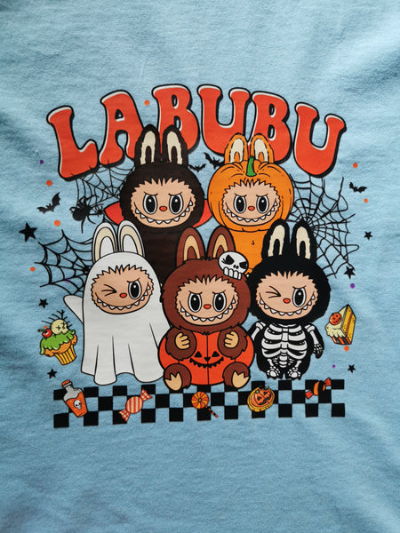 Labubu Checkerboard Halloween T-Shirt