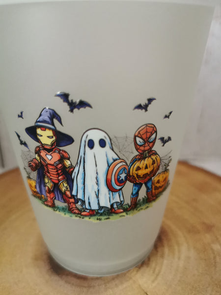 Spiderman & Ironman Superhero Design Glow in the Dark Cold Cup