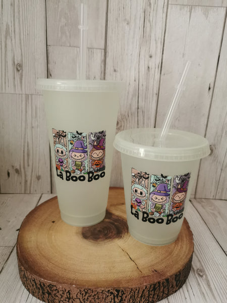 La Boo Boo 3 Witches Design Halloween Glow in the Dark Cold Cup