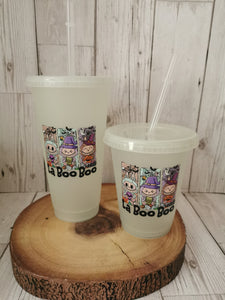 La Boo Boo 3 Witches Design Halloween Glow in the Dark Cold Cup
