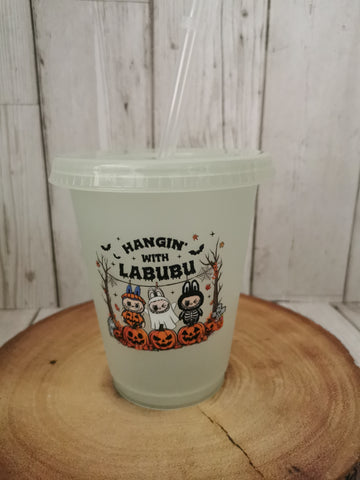 Hanging with Labubu Halloween Glow in the Dark Cold Cup