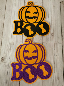 Boo Pumpkin Halloween Cake Topper