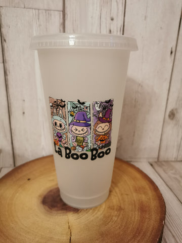 La Boo Boo 3 Witches Design Halloween Glow in the Dark Cold Cup