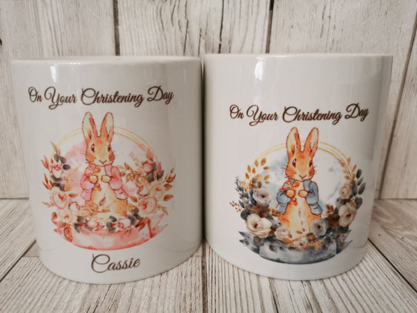 Personalised Peter/Flopsy Rabbit Christening Day Gift Box