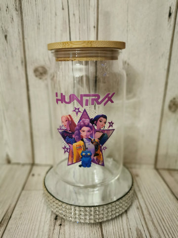 K-Pop Huntrix Star Design Libbey Glass Can Cold Cup