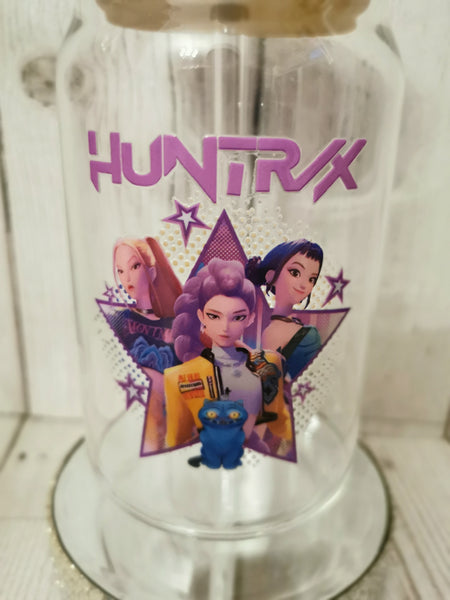 K-Pop Huntrix Star Design Libbey Glass Can Cold Cup