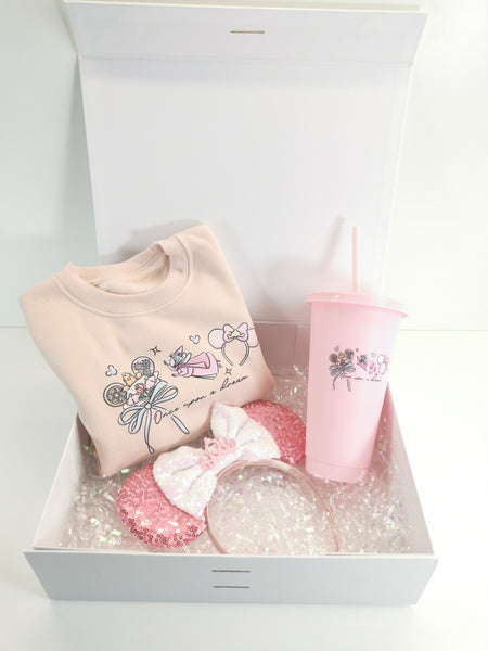 Aurora Sweatshirt Hat Ears Headband & Cold Cup Giftbox Set