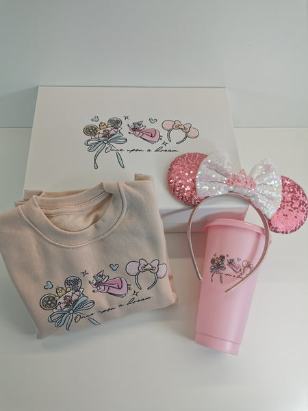 Aurora Sweatshirt Hat Ears Headband & Cold Cup Giftbox Set