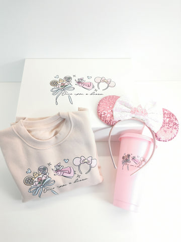 Aurora Sweatshirt Hat Ears Headband & Cold Cup Giftbox Set