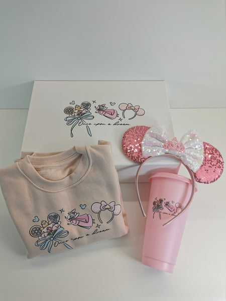 Aurora Sweatshirt Hat Ears Headband & Cold Cup Giftbox Set