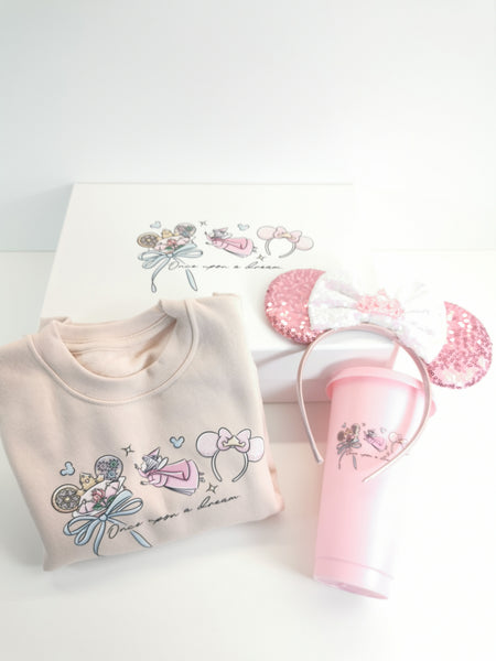 Aurora Sweatshirt Hat Ears Headband & Cold Cup Giftbox Set