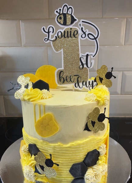 Personalised 1st Bee-day Cake Topper