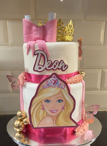 Personalised Barbie Princess Style Cake Topper