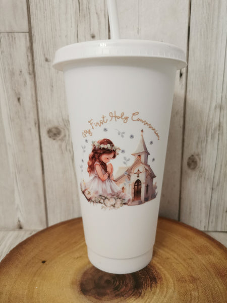 Personalised My First Holy Communion Church Style Cold Cups