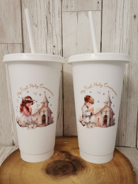 Personalised My First Holy Communion Church Style Cold Cups