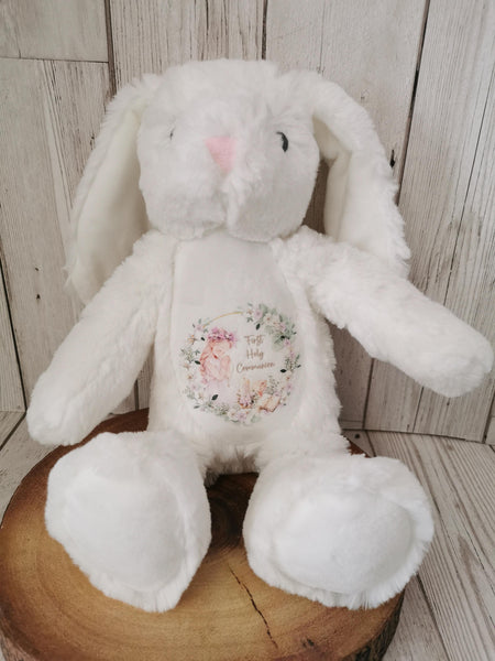 Personalised On Your First Holy Communion Praying Child Bunny Rabbit