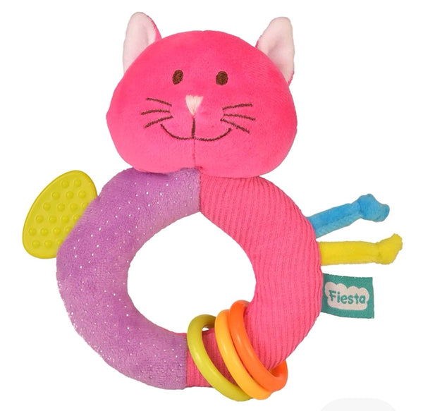 Kitty Cat Rattle Teether Toy