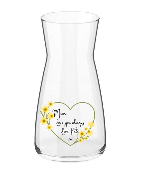 Personalised Happy Mother's Day Glass Vase with Gift Box
