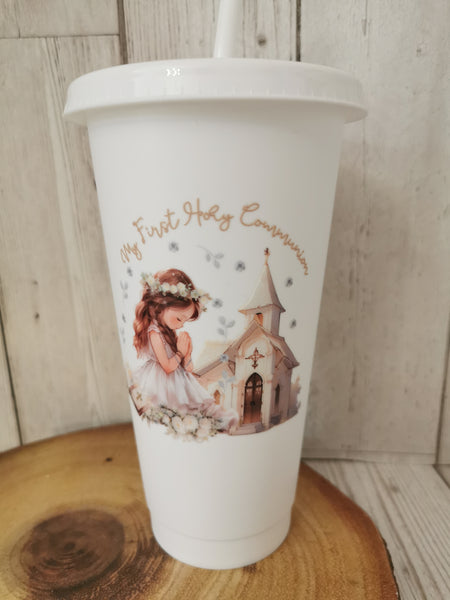 Personalised My First Holy Communion Church Style Cold Cups