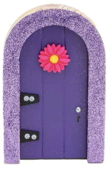 The Irish Fairy Door Company Purple Fairy Door & Notebook Set