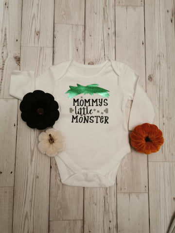 Mummy's Little Monster Halloween Baby Onesie
