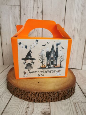 Personalised Halloween Trick or Treat  Party/ Favour Boxes