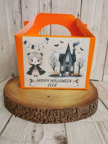 Personalised Halloween Trick or Treat  Party/ Favour Boxes