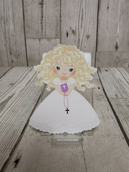 1st/First Holy Communion Set of 12 Cupcake Toppers Mini Boy Or Girl