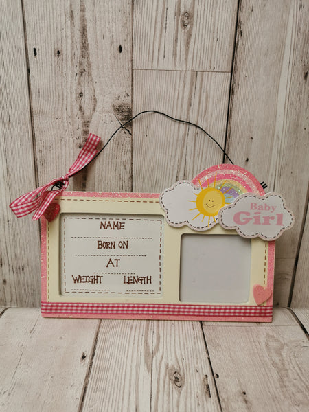 New Baby Boy & Girl Nursery Plaque