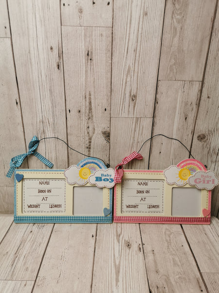 New Baby Boy & Girl Nursery Plaque