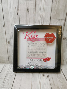 Kiss The Miss Goodbye Hen Party Keepsake Photo Frame