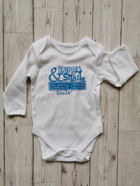 Sugar n Spice , Snips n Snails Baby Onesie