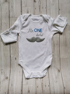 Mr ONE derful Baby Onesie