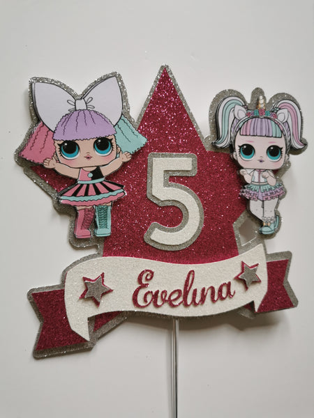 Personalised  LOL Dolls Star Style Cake Toppers