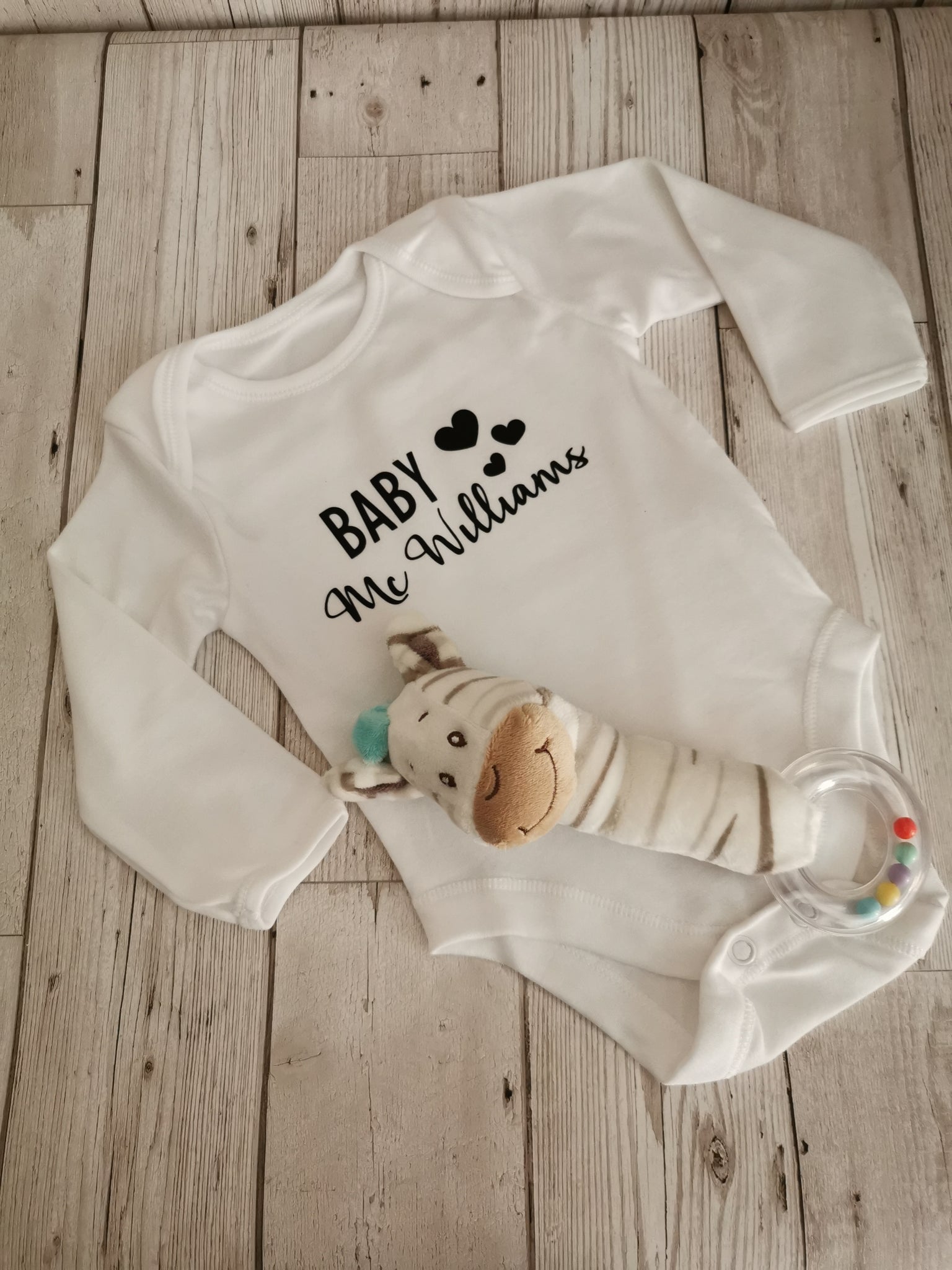 Personalised Baby Announcement Onesie